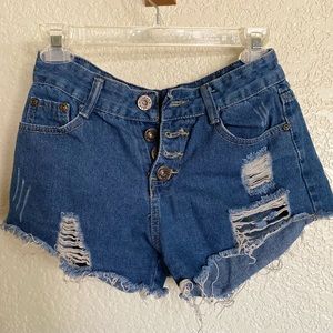 High Waisted Jean Shorts